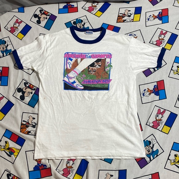 80s Hanes Tee with a Runners Graphic - Picture 1 of 10